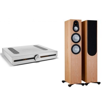 Roksan Attessa Streaming Amplifier + Monitor Audio Silver...