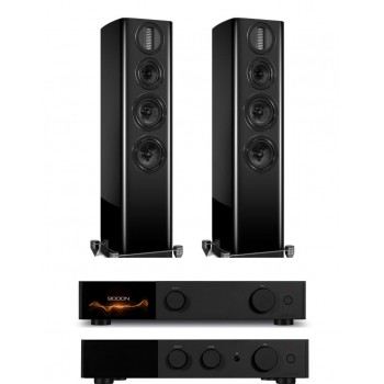 Audiolab 9000A+9000N+ Wharfedale Aura 3 2