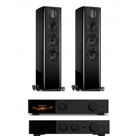 Audiolab 9000A+9000N+ Wharfedale Aura 3